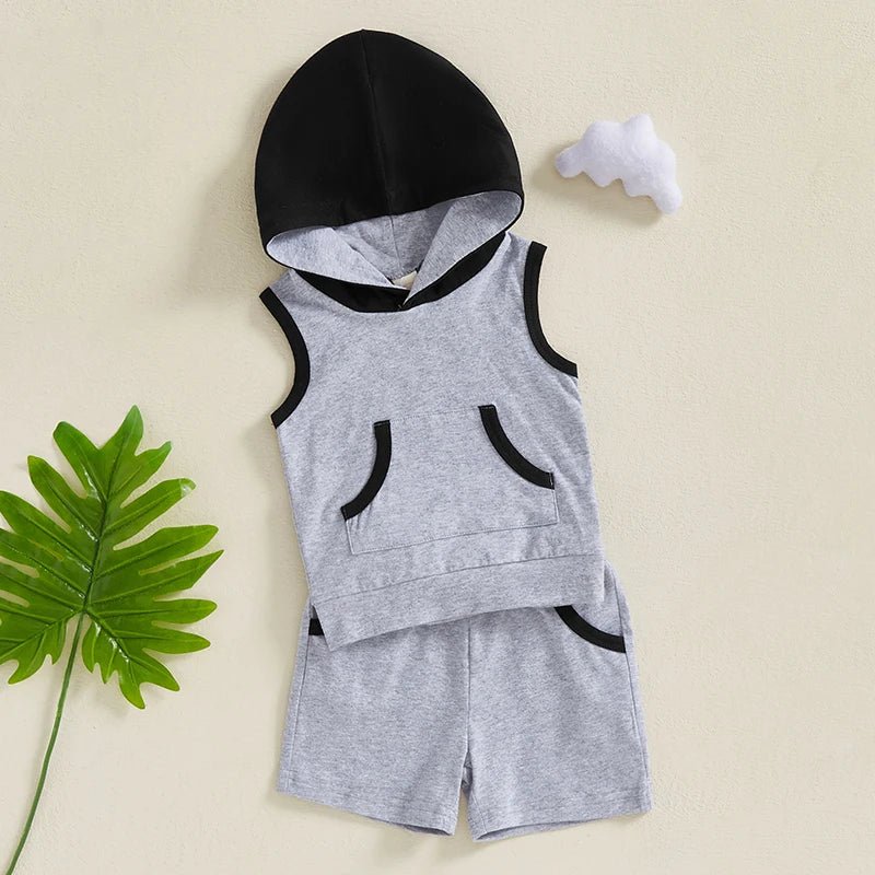 Sleeveless Hoodie Set - The Ollie Bee