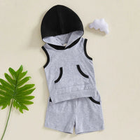 Sleeveless Hoodie Set - The Ollie Bee