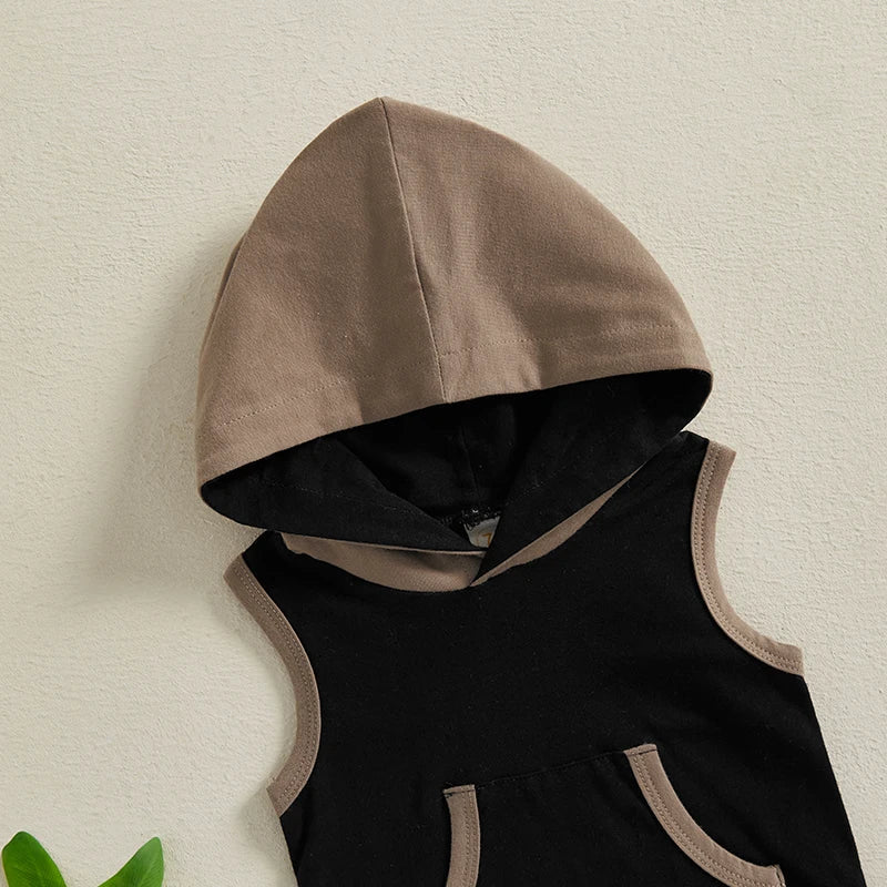 Sleeveless Hoodie Set - The Ollie Bee