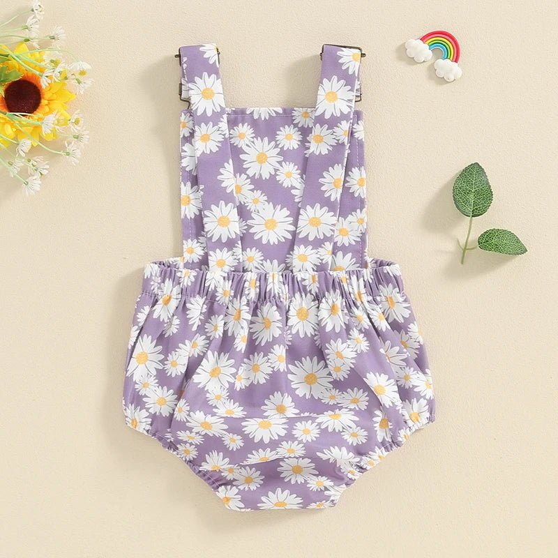 Spring Floral Overall Onesie - The Ollie Bee
