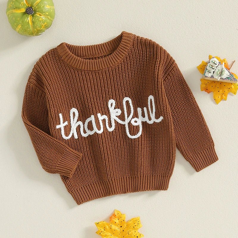 Thankful Knit Sweater - The Ollie Bee