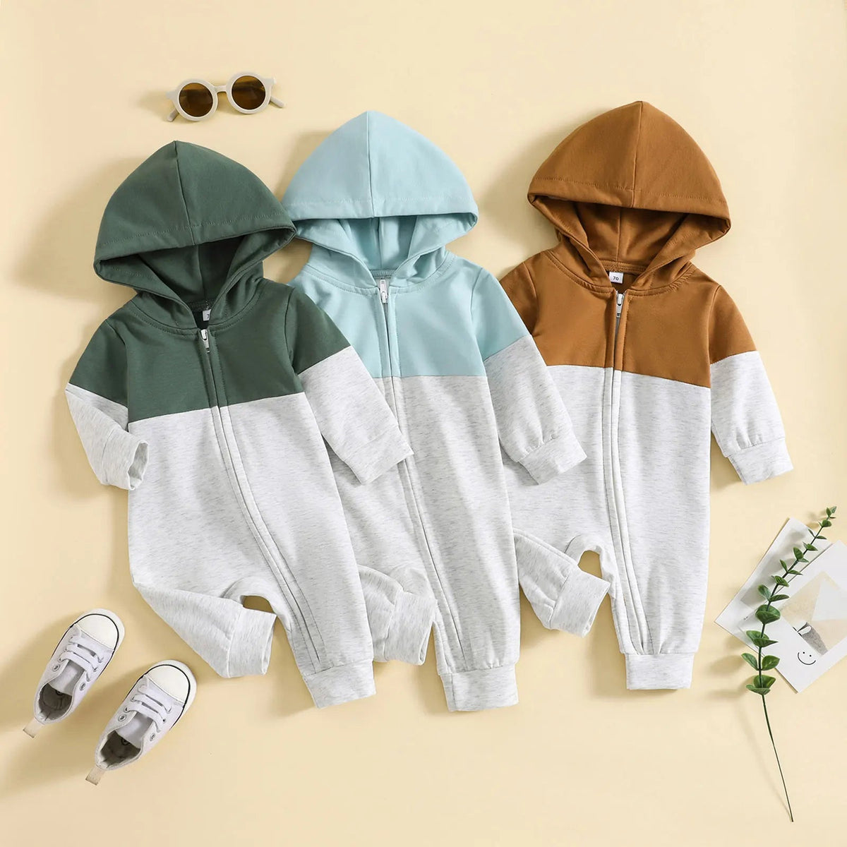 The Hoodie Jumpsuit - The Ollie Bee