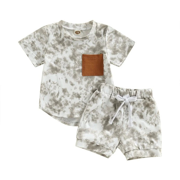 Tie-dye Pocket Tee Set - The Ollie Bee