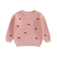 Tiny Hearts Knit Sweater - The Ollie Bee