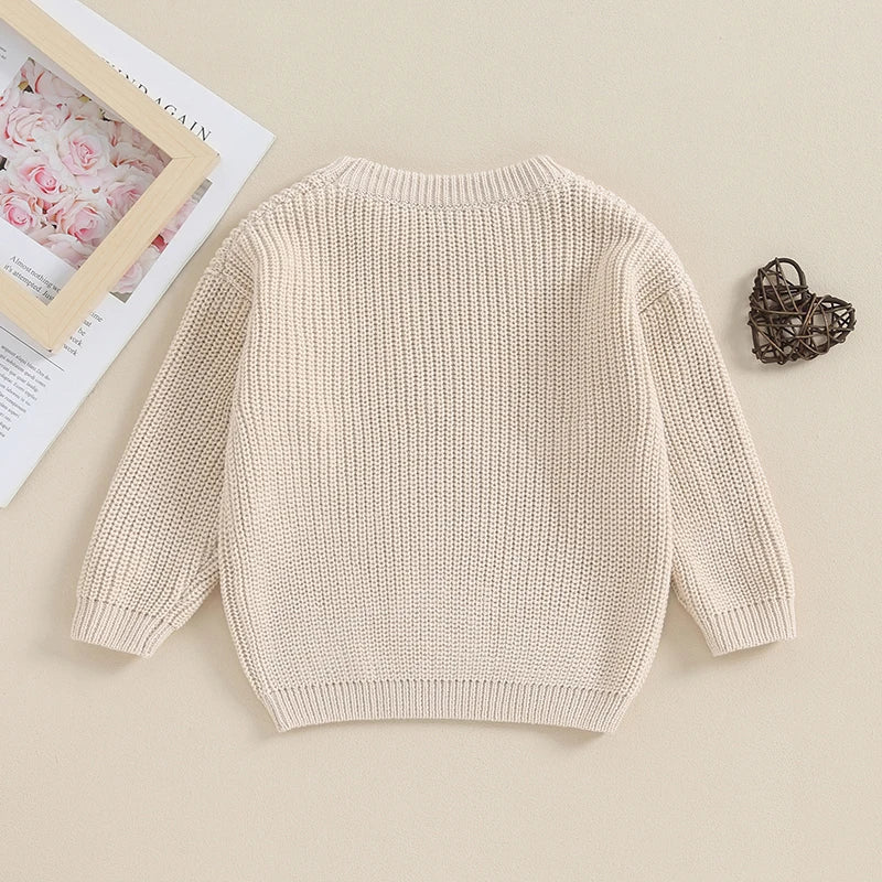 Tiny Hearts Knit Sweater - The Ollie Bee