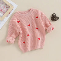 Tiny Hearts Knit Sweater - The Ollie Bee