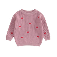 Tiny Hearts Knit Sweater - The Ollie Bee