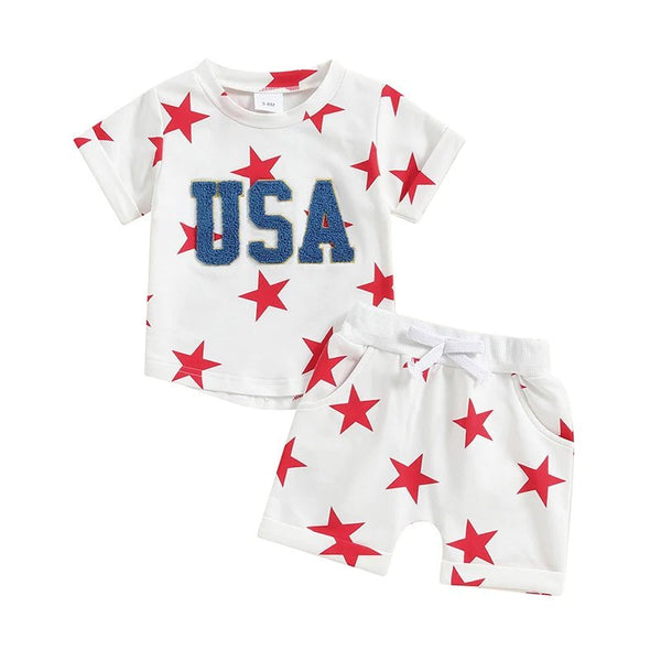 USA Chenille Stars Set - The Ollie Bee