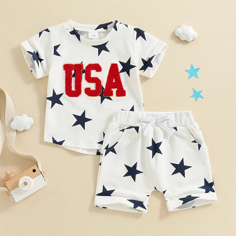 USA Chenille Stars Set - The Ollie Bee