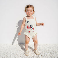 USA Knit Romper - The Ollie Bee