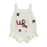 USA Knit Romper - The Ollie Bee