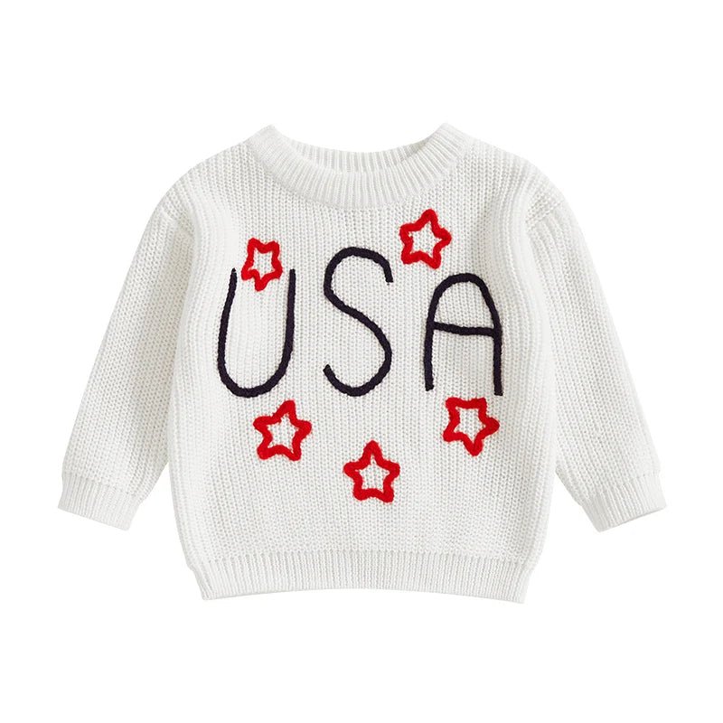 USA Knit Sweater - The Ollie Bee