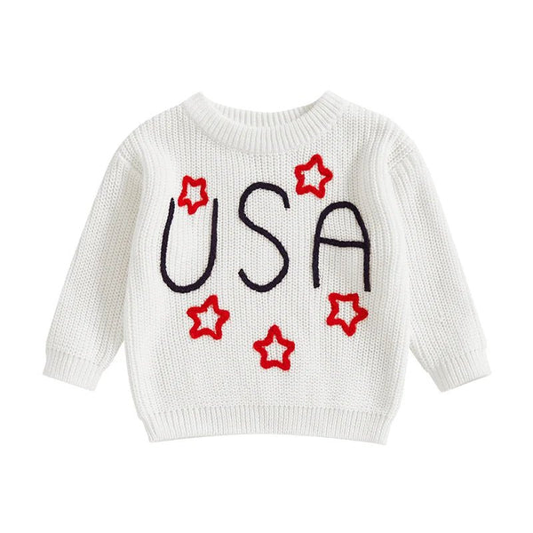 USA Knit Sweater - The Ollie Bee