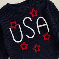 USA Knit Sweater - The Ollie Bee