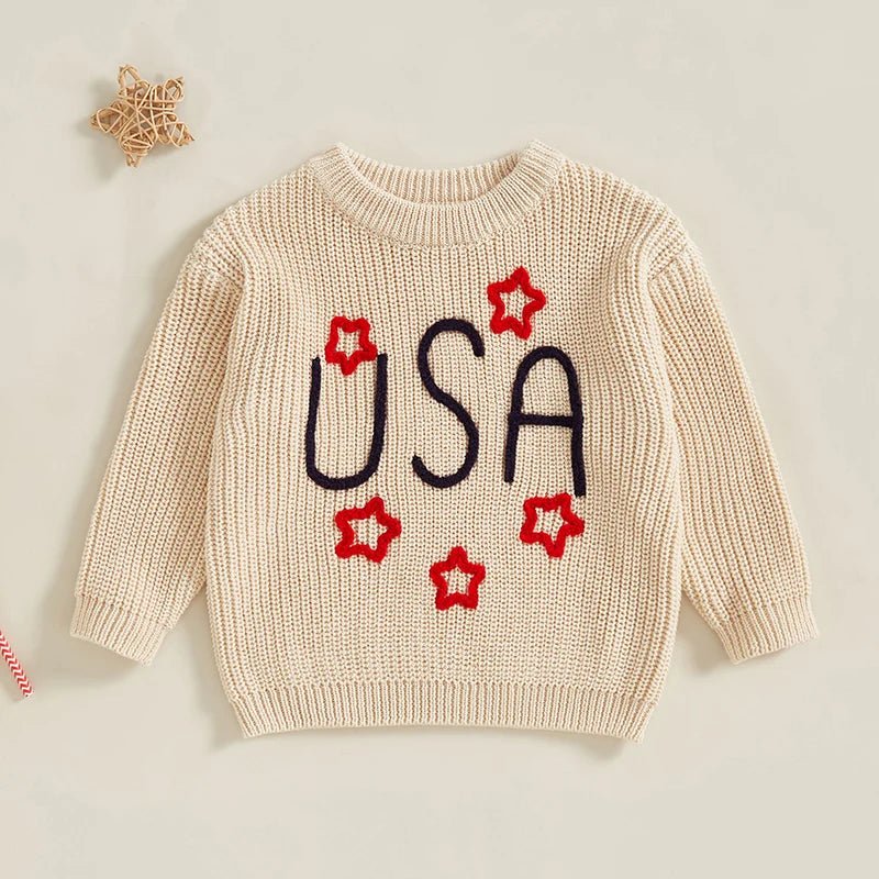 USA Knit Sweater - The Ollie Bee