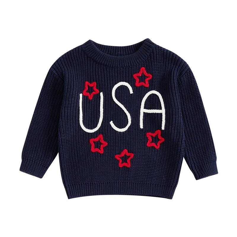 USA Knit Sweater - The Ollie Bee