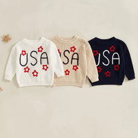 USA Knit Sweater - The Ollie Bee