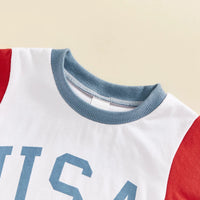 USA Raglan Tee Set - The Ollie Bee