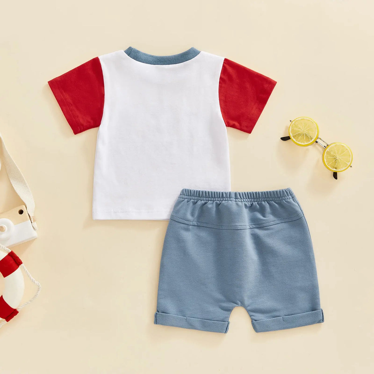 USA Raglan Tee Set - The Ollie Bee
