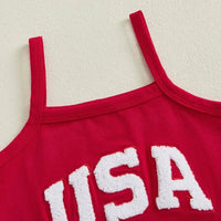 USA Ruffle Skirt Set - The Ollie Bee