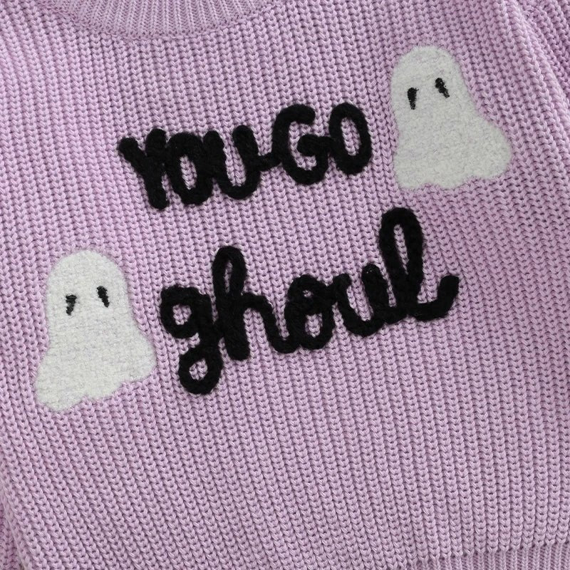 Yo Go Ghoul Knit Sweater - The Ollie Bee