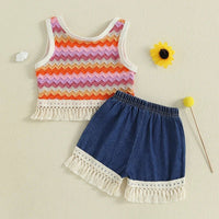 Zigzag Fringe Set - The Ollie Bee