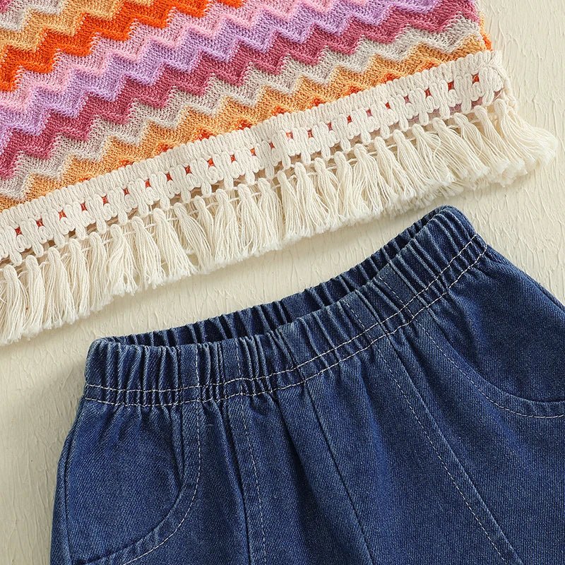 Zigzag Fringe Set - The Ollie Bee