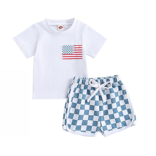 American Flag Checkered Set - The Ollie Bee