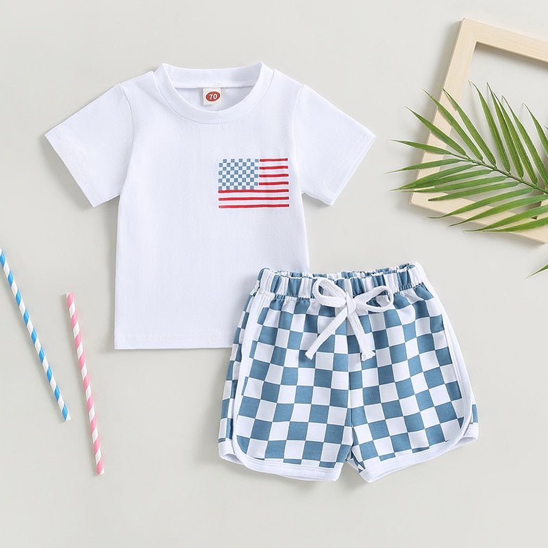 American Flag Checkered Set - The Ollie Bee