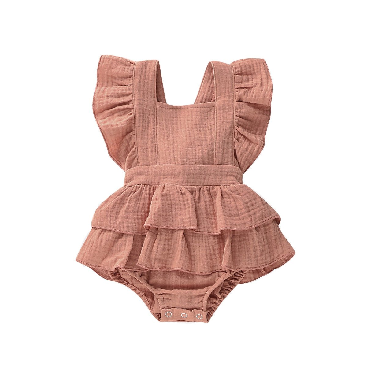 Back Bow Ruffle Jumpsuit - The Ollie Bee