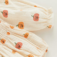 Bubble Sleeve Ruched Pumpkin Onesie - The Ollie Bee