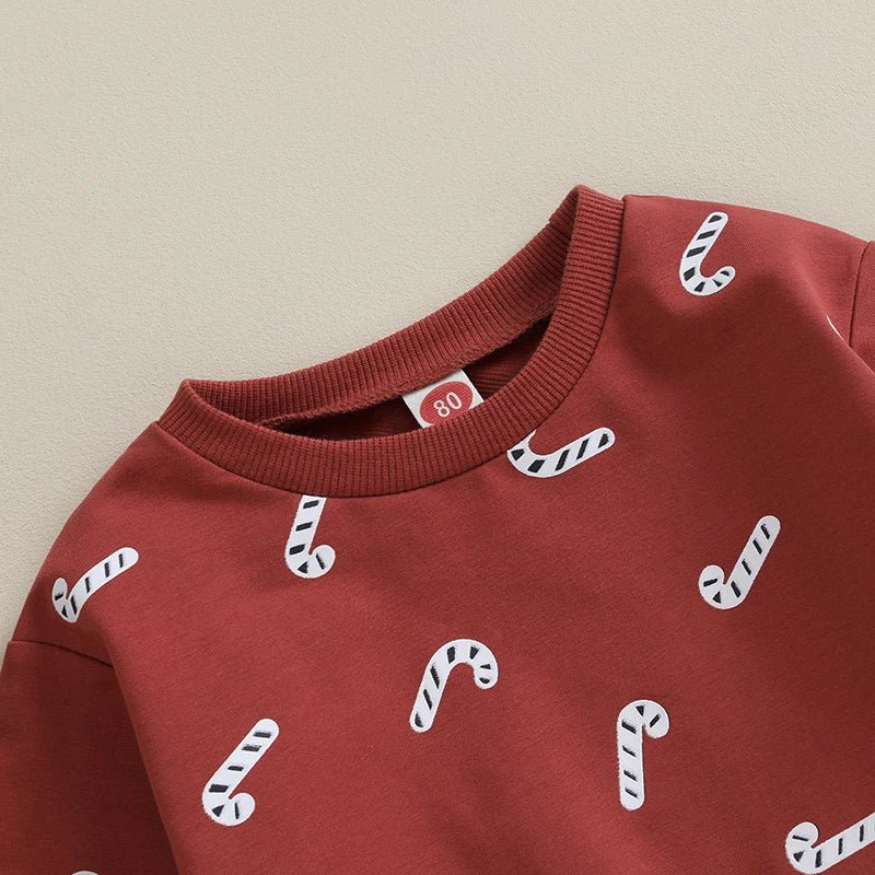 Candy Cane Sweatsuit - The Ollie Bee
