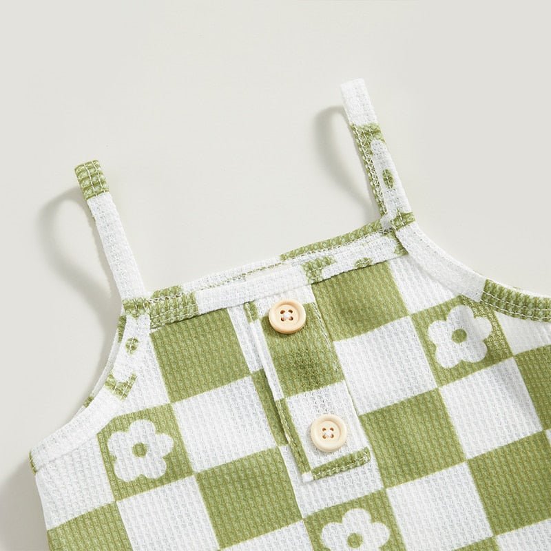Checkerboard Flower Waffle Set - The Ollie Bee