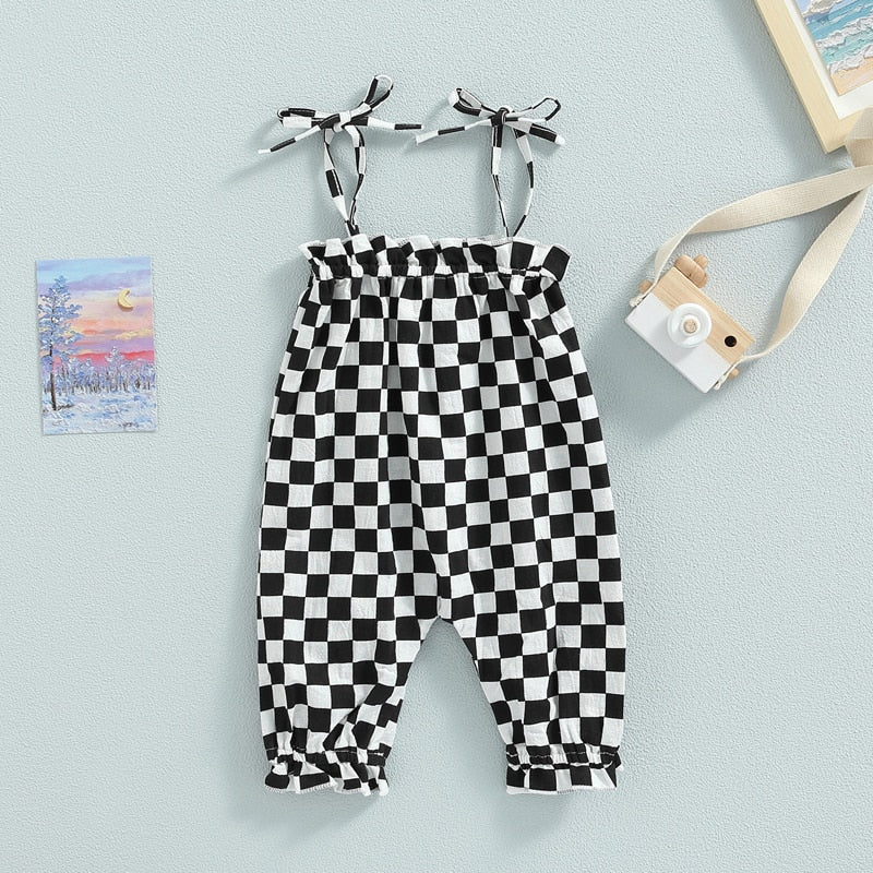 Checkerboard Jumpsuit - The Ollie Bee