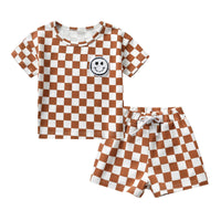 Checkerboard Smiley Set - The Ollie Bee
