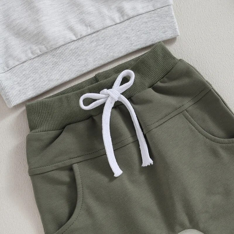 Colorblock Pocket Tee Tracksuit - The Ollie Bee