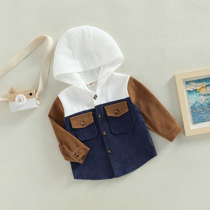 Corduroy Hooded Jacket - The Ollie Bee