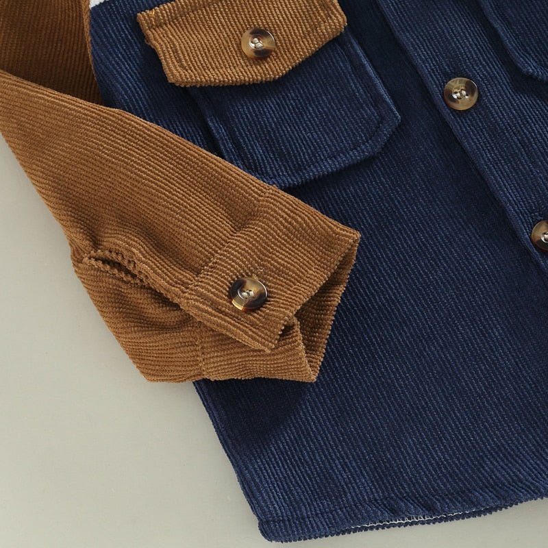 Corduroy Hooded Jacket - The Ollie Bee