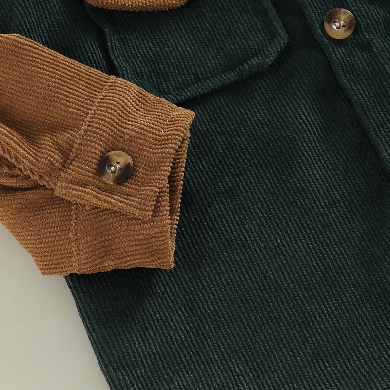 Corduroy Hooded Jacket - The Ollie Bee