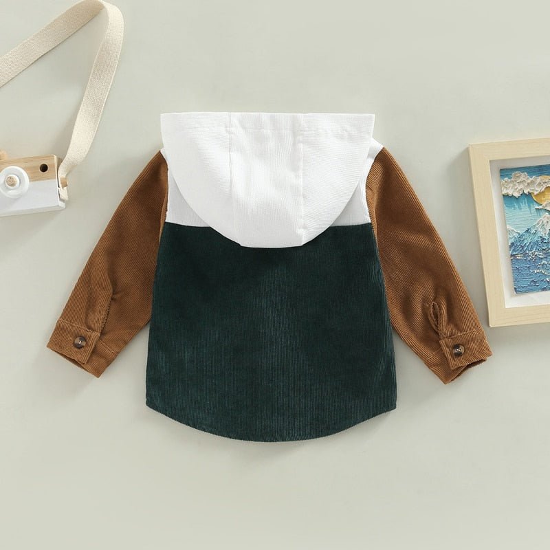 Corduroy Hooded Jacket - The Ollie Bee