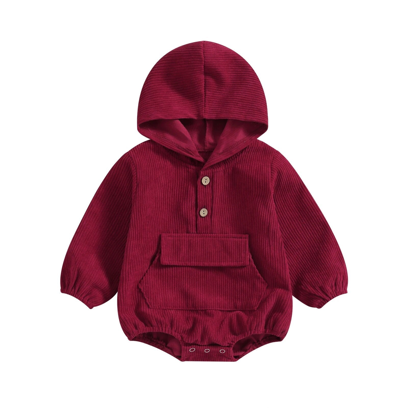 Corduroy Hooded Onesie - The Ollie Bee