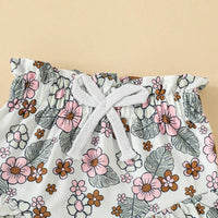 Fly Sleeve Floral Shorts Set - The Ollie Bee