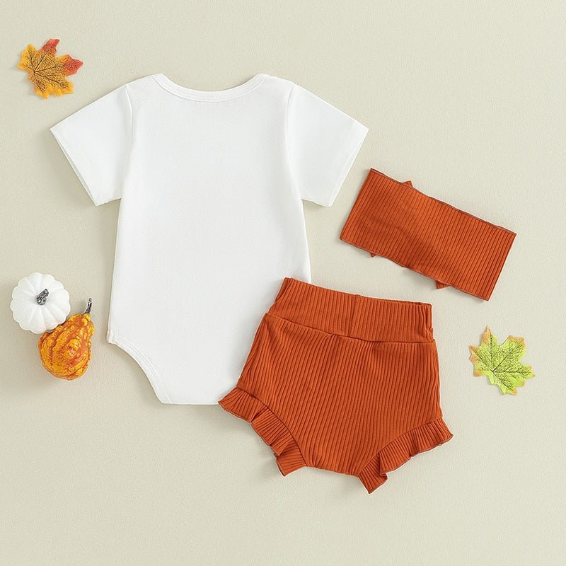 Halloween Ruffle Shorts Set - The Ollie Bee