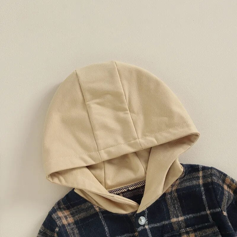 Hooded Flannel Jacket - The Ollie Bee
