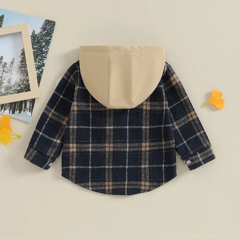 Hooded Flannel Jacket - The Ollie Bee
