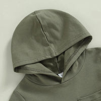 Hooded Two Tone Pocket Set - The Ollie Bee
