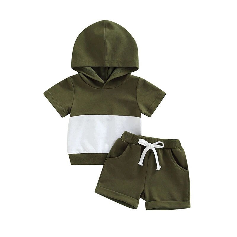 Hooded Two Tone Set - The Ollie Bee