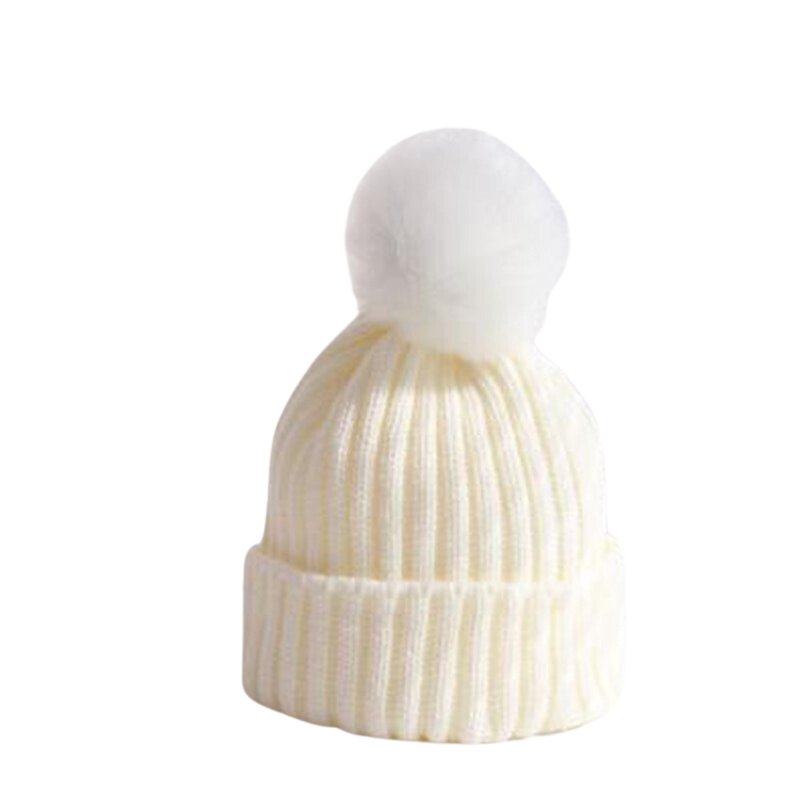 Knit Beanie with Plush Top - The Ollie Bee