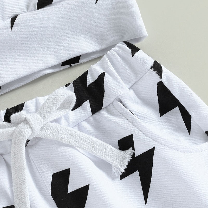 Lightning Hooded T-Shirt Set - The Ollie Bee