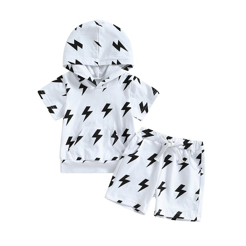 Lightning Hooded T-Shirt Set - The Ollie Bee